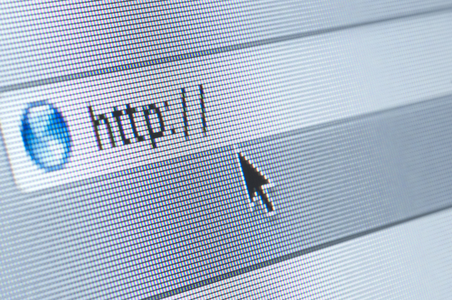 close up image of browser URL bar